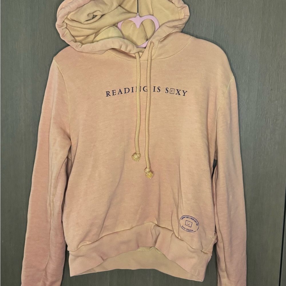 Acne Women's Orange Color Changing Hoodie